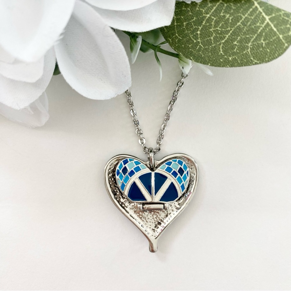 NEW Zodiac Water Element Blue Swarovski Crystals Charm Necklace horoscope - Picture 9 of 12